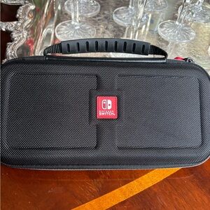 Nintendo Switch Black and Red Zipper Case